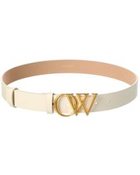 Off-White c/o Virgil Abloh - Off- Ow Initials Leather Belt - Lyst