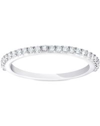 Pompeii3 - 1/4ct Diamond Wedding Ring Stackable Anniversary Band - Lyst