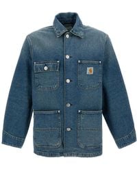 Carhartt - Classic Chore Denim Jacket With Buttoned Pockets - Lyst