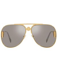 Versace - Ve2255 10026g Aviator Sunglasses - Lyst