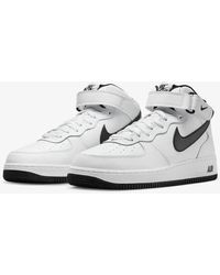 Nike - Air Force 1 Mid Dv0806-101 & Black Running Sneaker Shoes Jn87 - Lyst