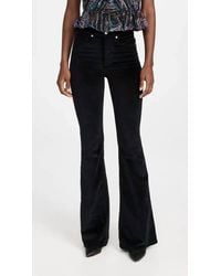 Veronica Beard - Sheridan Velvet Bell Bottom Pants - Lyst