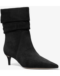 Michael Kors - Dawn Suede Ankle Boot - Lyst