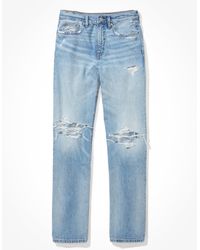 American Eagle Outfitters - Ae Ripped Low-rise baggy Straight Jean - Lyst