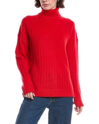 Theory - Rib Turtleneck Wool & Cashmere-Blend Sweater Pullover - Lyst