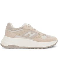 Hogan - Chunky Sole Sneakers With Mesh And Suede Composition - Lyst