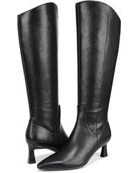 Naturalizer - Deesha Boots Leather Snip Toe Knee High Hawk2456 - Lyst