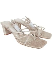Billini - Strappy Python Heel Sandal - Lyst