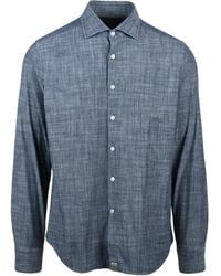 Sonrisa - Textured Cotton Long-Sleeve Shirt With Button-Down Front - Lyst