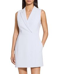 Theory - Blazer Teacup Mini Dress - Lyst