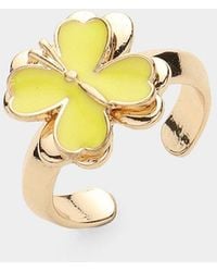 Fashnzfab - Enamel Butterfly Ring - Lyst