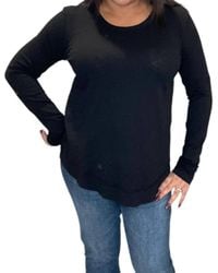 Bobi - Center Rib Mix Crewneck Tee - Lyst