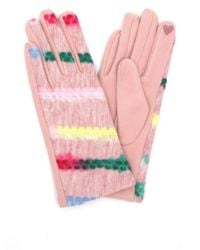 Fashnzfab - Multi Color Yarn Pattern Smart Touch Gloves - Lyst