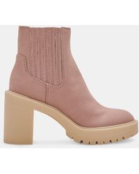 Dolce Vita - Caster Booties Cafe Canvas - Lyst