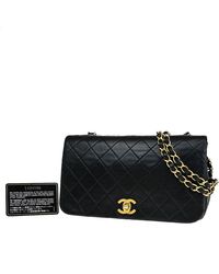 Chanel - Full Flap Leather Shoulder Bag (pre-owned) - Lyst