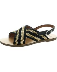 Marc Fisher - Lonnie Adjustable Flat Ankle Strap - Lyst