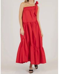 Before You Collection - Poplin One Shoulder Maxi Dress - Lyst