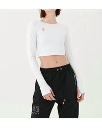 P.E Nation - Half Volley Long Sleeve Crop Top - Lyst