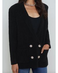 L'Agence - Eileen Knit Blazer - Lyst