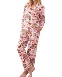 Printfresh - Hen House Long Pajama Set - Lyst