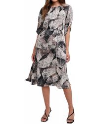Fun 2 Fun - Gather Round Abstract Midi Dress - Lyst