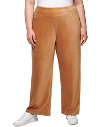 Calvin Klein - Plus Corduroy High Rise Wide Leg Pants - Lyst