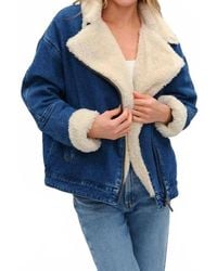 Six Fifty - Williston Faux Fur Denim Jacket - Lyst