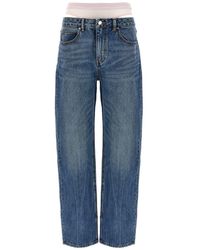 Alexander Wang - Slit Hem Prestyle Hotfix Mesh Undie' Jeans - Lyst