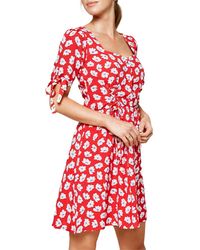 Sugarlips - Good Grace Floral-Print Modal-Blend Mini Dress - Lyst