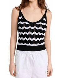 525 America - Izzie Chevron Stripe Bralette Tank - Lyst