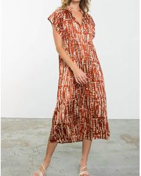 Thml - Mariana Short Sleeve Print Dress - Lyst
