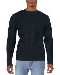 INC - Tucker Cotton Ribbed Crewneck Sweater - Lyst
