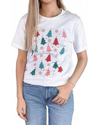 Kissed Apparel - Christmas Tree Snowflake Sprinkles Graphic Tee - Lyst