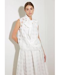 TRUEDAMES - Live For Us Woven Organza Top - Lyst