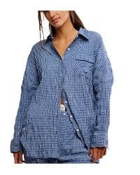 Free People - Cloud Ten Seersucker Sleep Shirt - Lyst