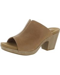 Rockport - Leather Slip-on Slide Sandals - Lyst