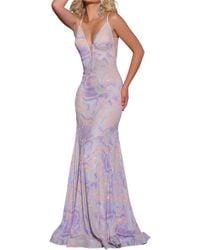 Jovani - Mermaid V Neckline Prom Gown - Lyst