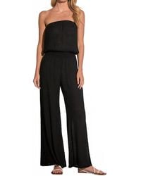 Elan - Strapless Wide Leg Jumpsuit - Lyst
