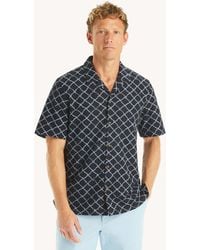 Nautica - Relaxed Fit Printed Button-Up Polo - Lyst