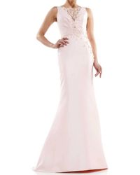 Marsoni by Colors - Beaded Bodice Fit N Flare Gown - Lyst