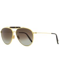 Tom Ford - Pilot Sunglasses Tf995 Raphael-02 32f Gold/havana 59mm - Lyst
