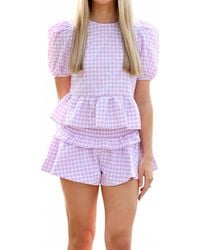 TCEC - Archer Blouse & Short Set - Lyst