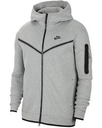 Nike - Sportswear Tech Fleece Cu4489-603 Heather Full-zip Hoodie Dtf439 - Lyst