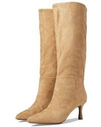 Anne Klein - Rizzo 9 Tan Pointed Toe Stiletto Heel Knee High Boots Zpo3419 - Lyst