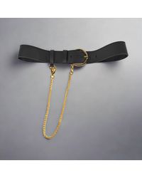Berge' - Chain Leather Belt - Lyst