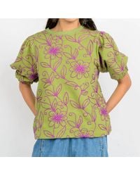 Ivy Jane - Floral Vines Knit Top - Lyst