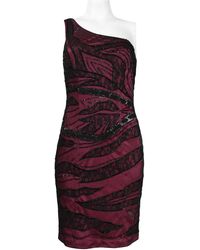 Sue Wong - One Shoulder Lace Embellished Dress - Lyst
