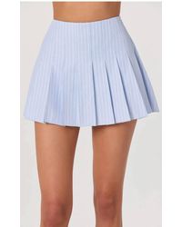 Astr - Zoela Pleat Mini Skirt - Lyst