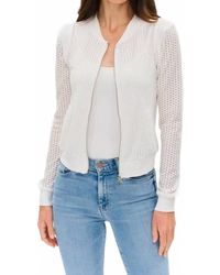 Six Fifty - Cutout Knit Zip Up Jacket - Lyst
