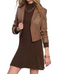 Heartloom - Kamara Faux Leather Blazer - Lyst